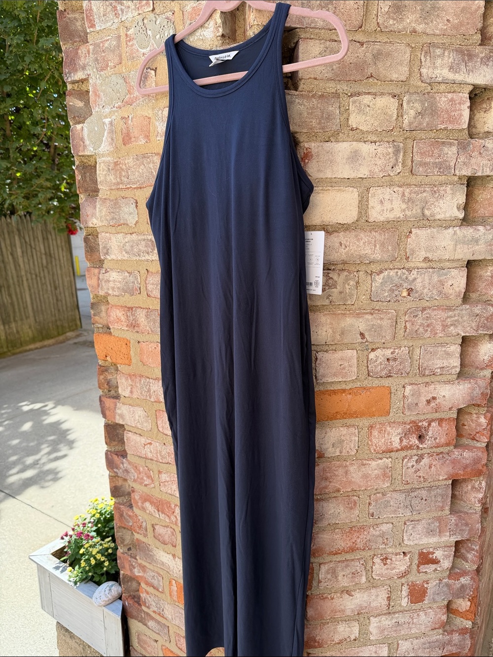 Athleta Women’s Rib Navy Sleeveless Maxi Tank Dress